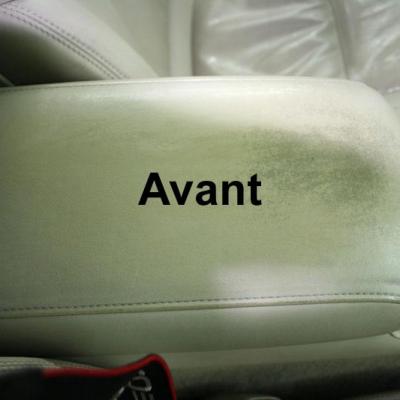 cuir voiture avant nettoyage